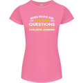 Dumb Question Sarcastic Answer Funny Slogan Womens Petite Cut T-Shirt Azalea