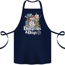 Dungeons & Dogs Role Playing Games RPG Cotton Apron 100% Organic Navy Blue