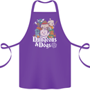 Dungeons & Dogs Role Playing Games RPG Cotton Apron 100% Organic Purple