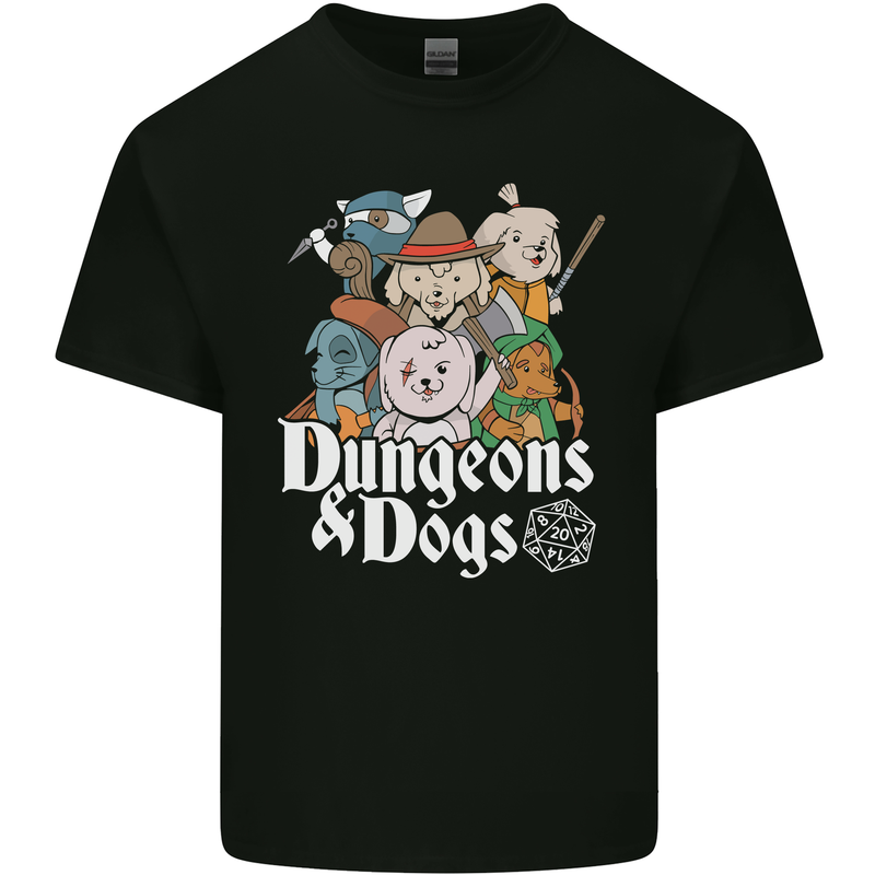 Dungeons & Dogs Role Playing Games RPG Kids T-Shirt Childrens Black