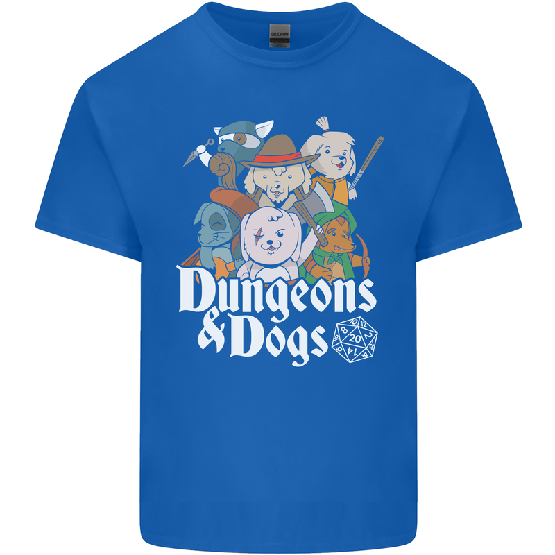 Dungeons & Dogs Role Playing Games RPG Kids T-Shirt Childrens Royal Blue