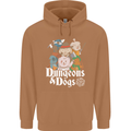 Dungeons & Dogs Role Playing Games RPG Mens 80% Cotton Hoodie Caramel Latte