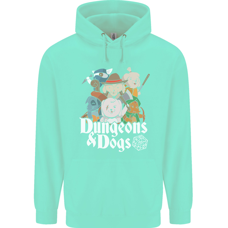 Dungeons & Dogs Role Playing Games RPG Mens 80% Cotton Hoodie Peppermint