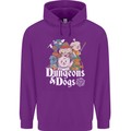 Dungeons & Dogs Role Playing Games RPG Mens 80% Cotton Hoodie Purple