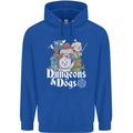 Dungeons & Dogs Role Playing Games RPG Mens 80% Cotton Hoodie Royal Blue