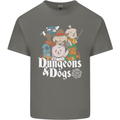 Dungeons & Dogs Role Playing Games RPG Mens Cotton T-Shirt Tee Top Charcoal