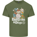 Dungeons & Dogs Role Playing Games RPG Mens Cotton T-Shirt Tee Top Military Green