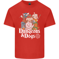 Dungeons & Dogs Role Playing Games RPG Mens Cotton T-Shirt Tee Top Red
