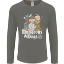 Dungeons & Dogs Role Playing Games RPG Mens Long Sleeve T-Shirt Charcoal