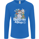 Dungeons & Dogs Role Playing Games RPG Mens Long Sleeve T-Shirt Royal Blue