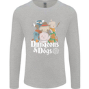 Dungeons & Dogs Role Playing Games RPG Mens Long Sleeve T-Shirt Sports Grey