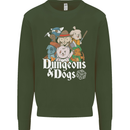Dungeons & Dogs Role Playing Games RPG Mens Sweatshirt Jumper Forest Green