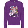 Dungeons & Dogs Role Playing Games RPG Mens Sweatshirt Jumper Purple