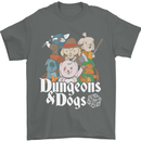 Dungeons & Dogs Role Playing Games RPG Mens T-Shirt Cotton Gildan Charcoal