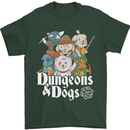 Dungeons & Dogs Role Playing Games RPG Mens T-Shirt Cotton Gildan Forest Green