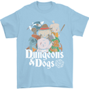 Dungeons & Dogs Role Playing Games RPG Mens T-Shirt Cotton Gildan Light Blue