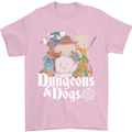 Dungeons & Dogs Role Playing Games RPG Mens T-Shirt Cotton Gildan Light Pink