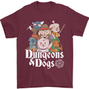 Dungeons & Dogs Role Playing Games RPG Mens T-Shirt Cotton Gildan Maroon
