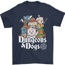 Dungeons & Dogs Role Playing Games RPG Mens T-Shirt Cotton Gildan Navy Blue