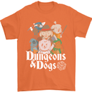 Dungeons & Dogs Role Playing Games RPG Mens T-Shirt Cotton Gildan Orange