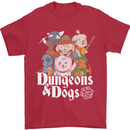 Dungeons & Dogs Role Playing Games RPG Mens T-Shirt Cotton Gildan Red