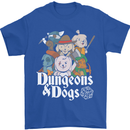 Dungeons & Dogs Role Playing Games RPG Mens T-Shirt Cotton Gildan Royal Blue