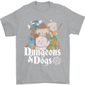 Dungeons & Dogs Role Playing Games RPG Mens T-Shirt Cotton Gildan Sports Grey