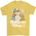Dungeons & Dogs Role Playing Games RPG Mens T-Shirt Cotton Gildan Yellow