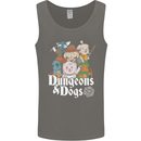 Dungeons & Dogs Role Playing Games RPG Mens Vest Tank Top Charcoal