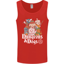 Dungeons & Dogs Role Playing Games RPG Mens Vest Tank Top Red