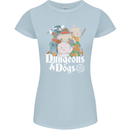 Dungeons & Dogs Role Playing Games RPG Womens Petite Cut T-Shirt Light Blue