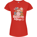 Dungeons & Dogs Role Playing Games RPG Womens Petite Cut T-Shirt Red
