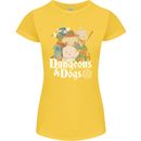 Dungeons & Dogs Role Playing Games RPG Womens Petite Cut T-Shirt Yellow