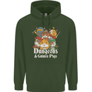 Dungeons and Guinea Pig Role Playing Game Childrens Kids Hoodie Forest Green