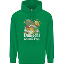 Dungeons and Guinea Pig Role Playing Game Childrens Kids Hoodie Irish Green
