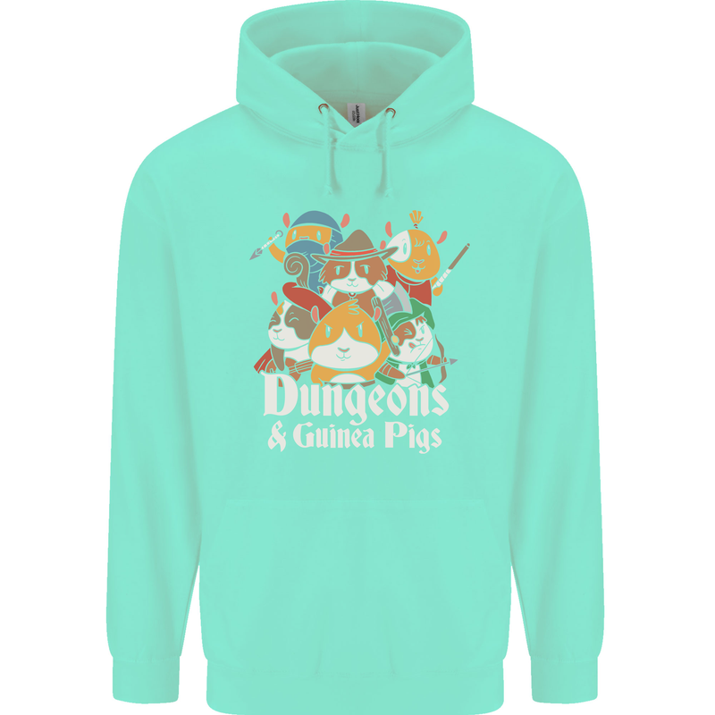 Dungeons and Guinea Pig Role Playing Game Childrens Kids Hoodie Peppermint
