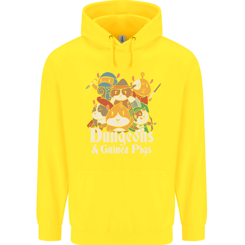 Dungeons and Guinea Pig Role Playing Game Childrens Kids Hoodie Yellow