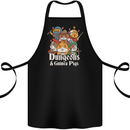 Dungeons and Guinea Pig Role Playing Game Cotton Apron 100% Organic Black