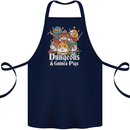Dungeons and Guinea Pig Role Playing Game Cotton Apron 100% Organic Navy Blue