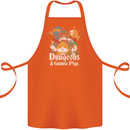 Dungeons and Guinea Pig Role Playing Game Cotton Apron 100% Organic Orange