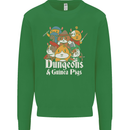 Dungeons and Guinea Pig Role Playing Game Kids Sweatshirt Jumper Irish Green