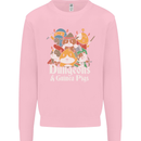 Dungeons and Guinea Pig Role Playing Game Kids Sweatshirt Jumper Light Pink