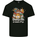 Dungeons and Guinea Pig Role Playing Game Mens Cotton T-Shirt Tee Top Black