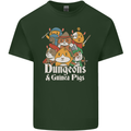 Dungeons and Guinea Pig Role Playing Game Mens Cotton T-Shirt Tee Top Forest Green