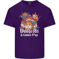 Dungeons and Guinea Pig Role Playing Game Mens Cotton T-Shirt Tee Top Purple