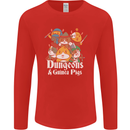 Dungeons and Guinea Pig Role Playing Game Mens Long Sleeve T-Shirt Red