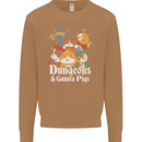 Dungeons and Guinea Pig Role Playing Game Mens Sweatshirt Jumper Caramel Latte