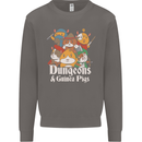 Dungeons and Guinea Pig Role Playing Game Mens Sweatshirt Jumper Charcoal