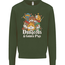 Dungeons and Guinea Pig Role Playing Game Mens Sweatshirt Jumper Forest Green