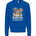 Dungeons and Guinea Pig Role Playing Game Mens Sweatshirt Jumper Royal Blue